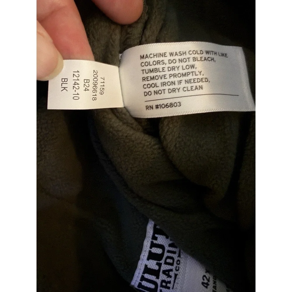 NEW Duluth Trading Co Men's Black Flexpedition Standard Pants Lined Cargo 42x30
